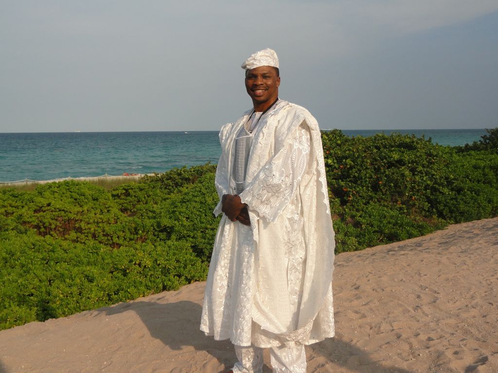 Prince Odulani in Yoruba ceremonial attire